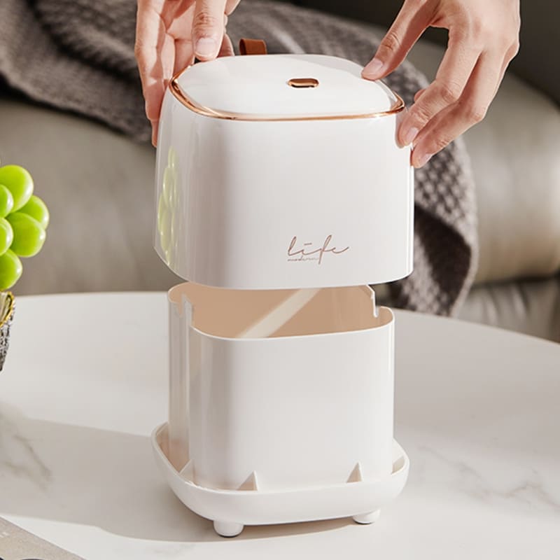 Lixeira de Mesa Decorativa de Luxo para Escritório