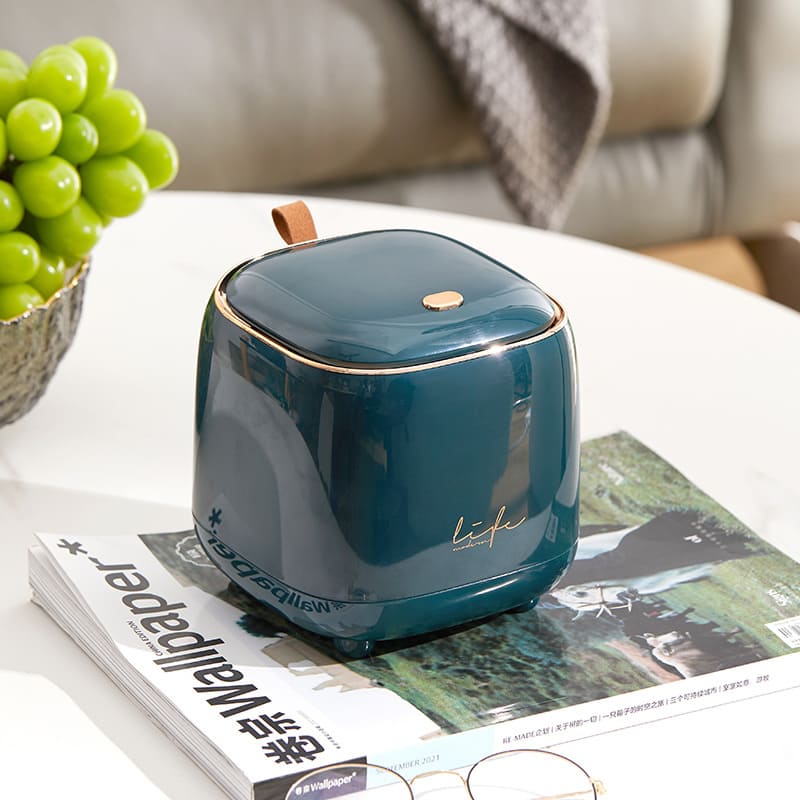 Lixeira de Mesa Decorativa de Luxo para Escritório