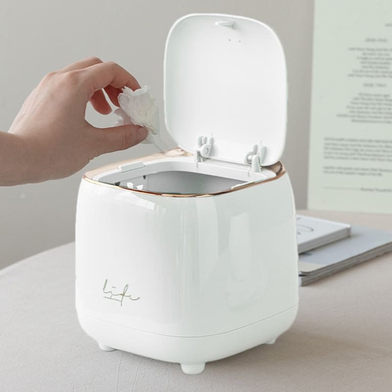 Lixeira de Mesa Decorativa de Luxo para Escritório