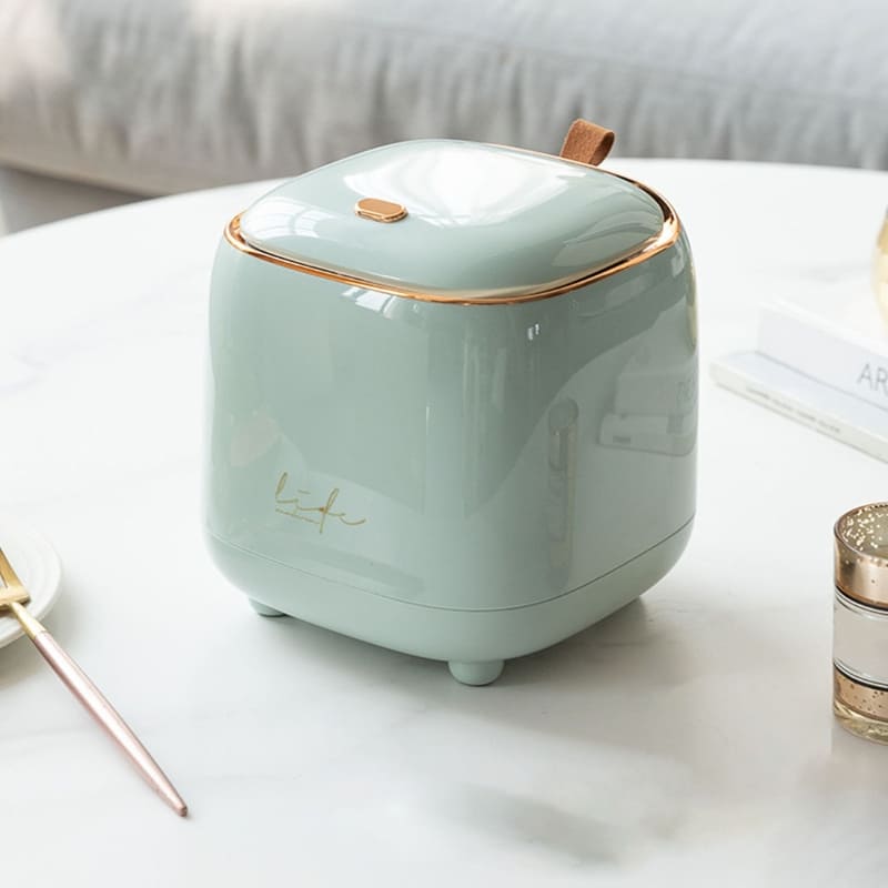 Lixeira de Mesa Decorativa de Luxo para Escritório