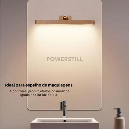 Luminária LED Touch Sem Fio Aura Lux em Madeira – Iluminação Moderna e Elegante