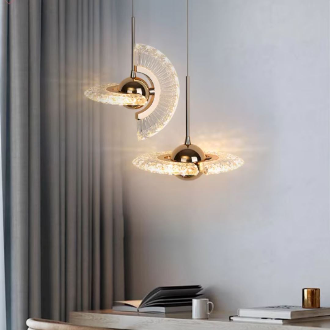 Luminária Lustre Pendente LED Nórdica Luxo 4 em 1 - Iluminação Elegante para Ambientes