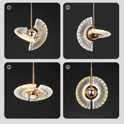 Luminária Lustre Pendente LED Nórdica Luxo 4 em 1 - Iluminação Elegante para Ambientes