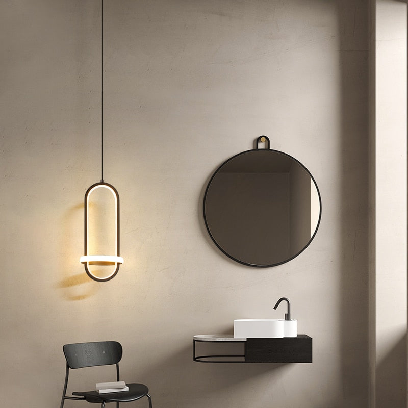 Luminária Pendente Estilo Nórdico Contemporâneo para Iluminação de Ambientes