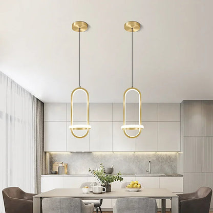 Luminária Pendente Estilo Nórdico Contemporâneo para Iluminação de Ambientes