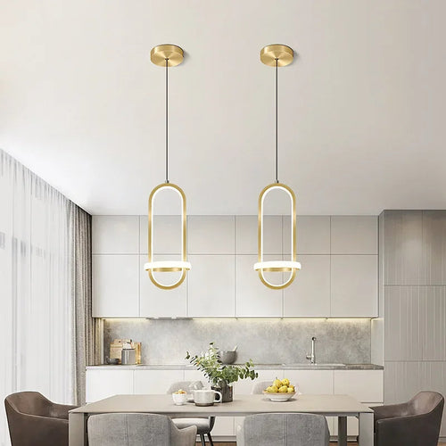 Luminária Pendente Estilo Nórdico Contemporâneo para Iluminação de Ambientes