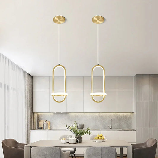 Luminária Pendente Estilo Nórdico Contemporâneo para Iluminação de Ambientes