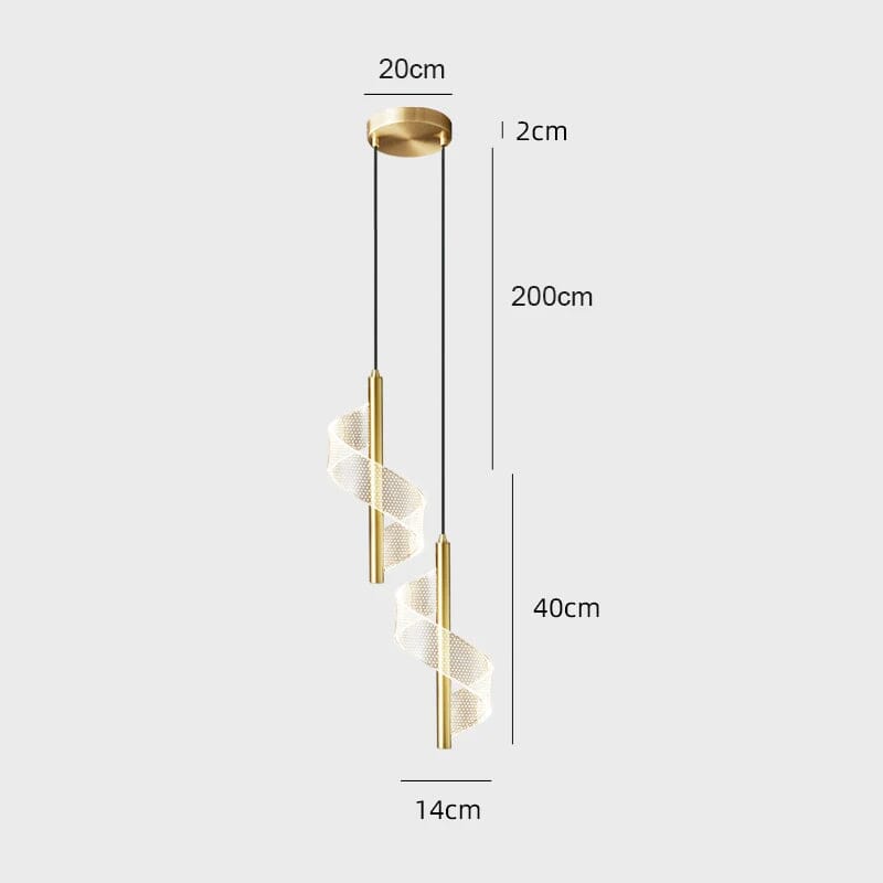 Luminária Pendente LED Nórdica para Iluminação Interior