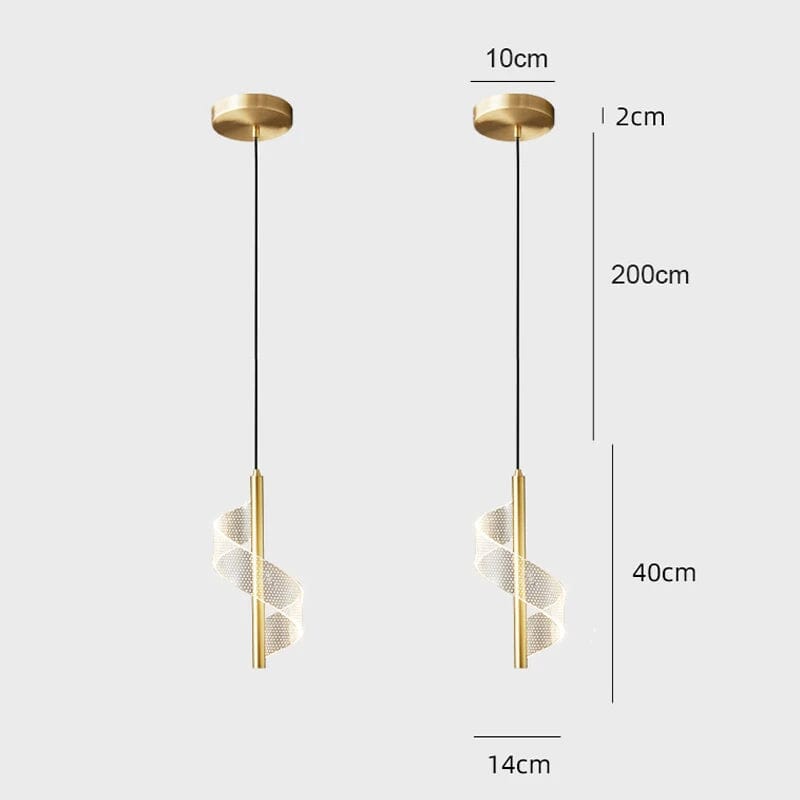 Luminária Pendente LED Nórdica para Iluminação Interior