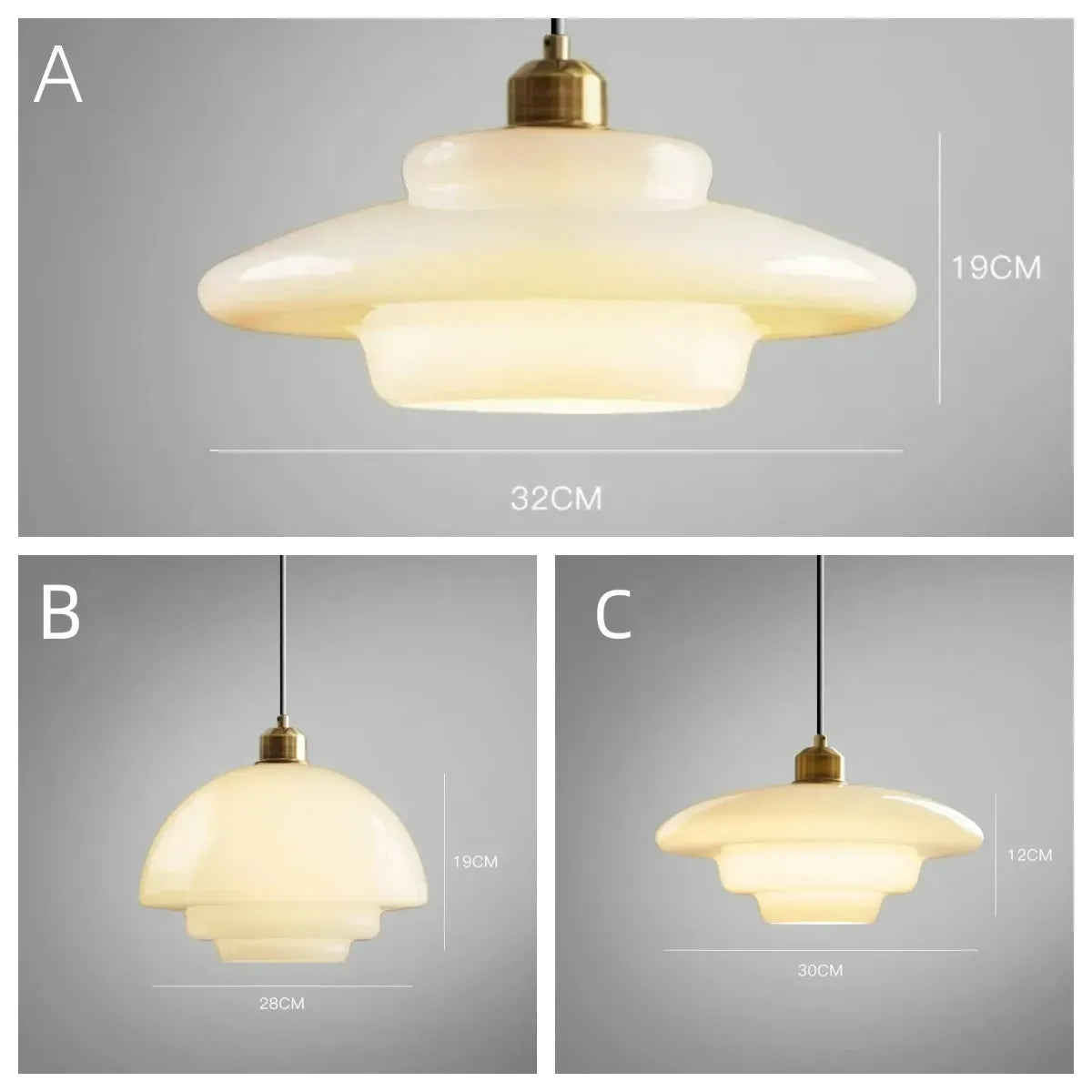 Luminária Pendente de Vidro Branco - Luminária Art Glass Elegante para Iluminação de Ambientes