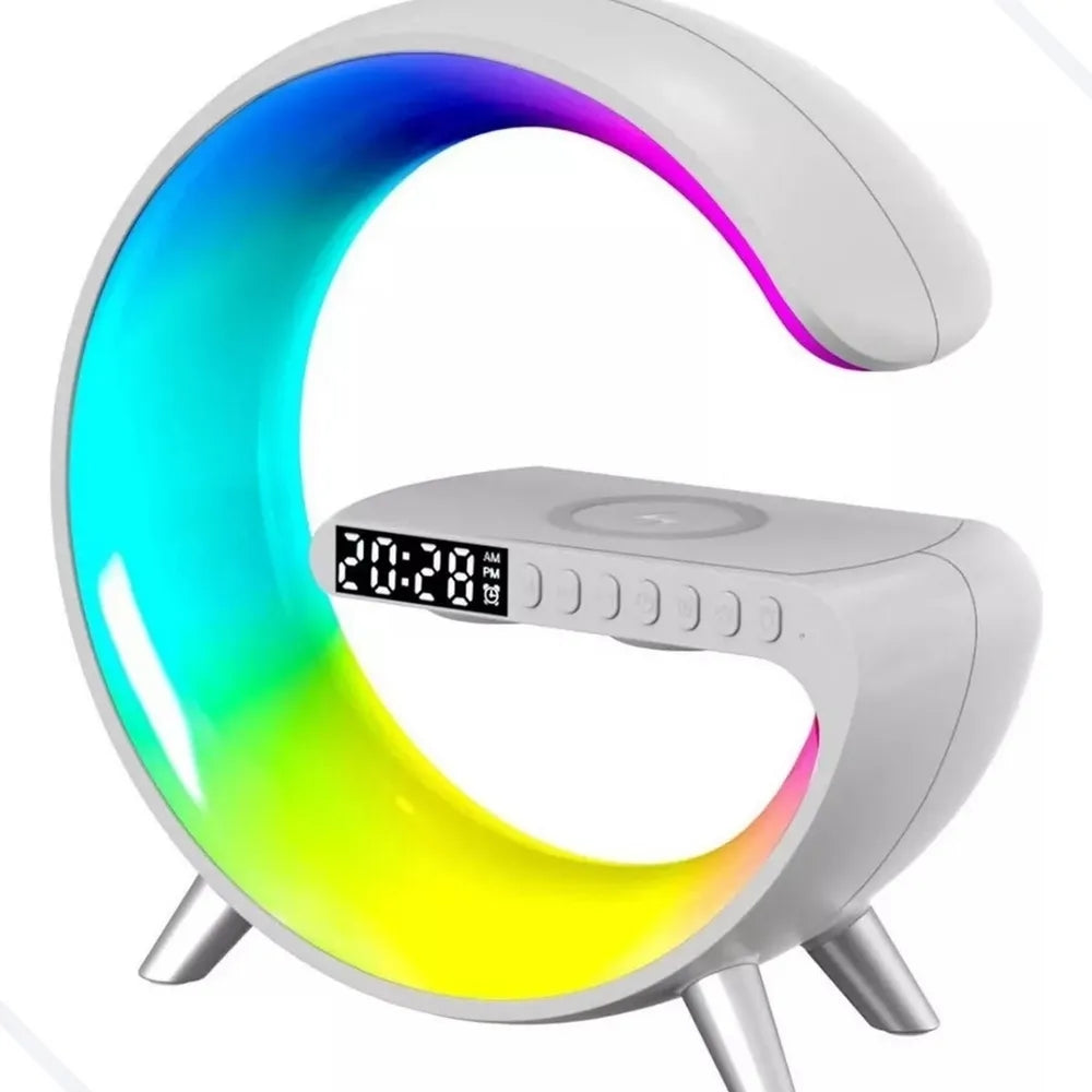 Luminária de Cabeceira Multifuncional 4 em 1 - Luz LED, Carregador USB e Controle Remoto