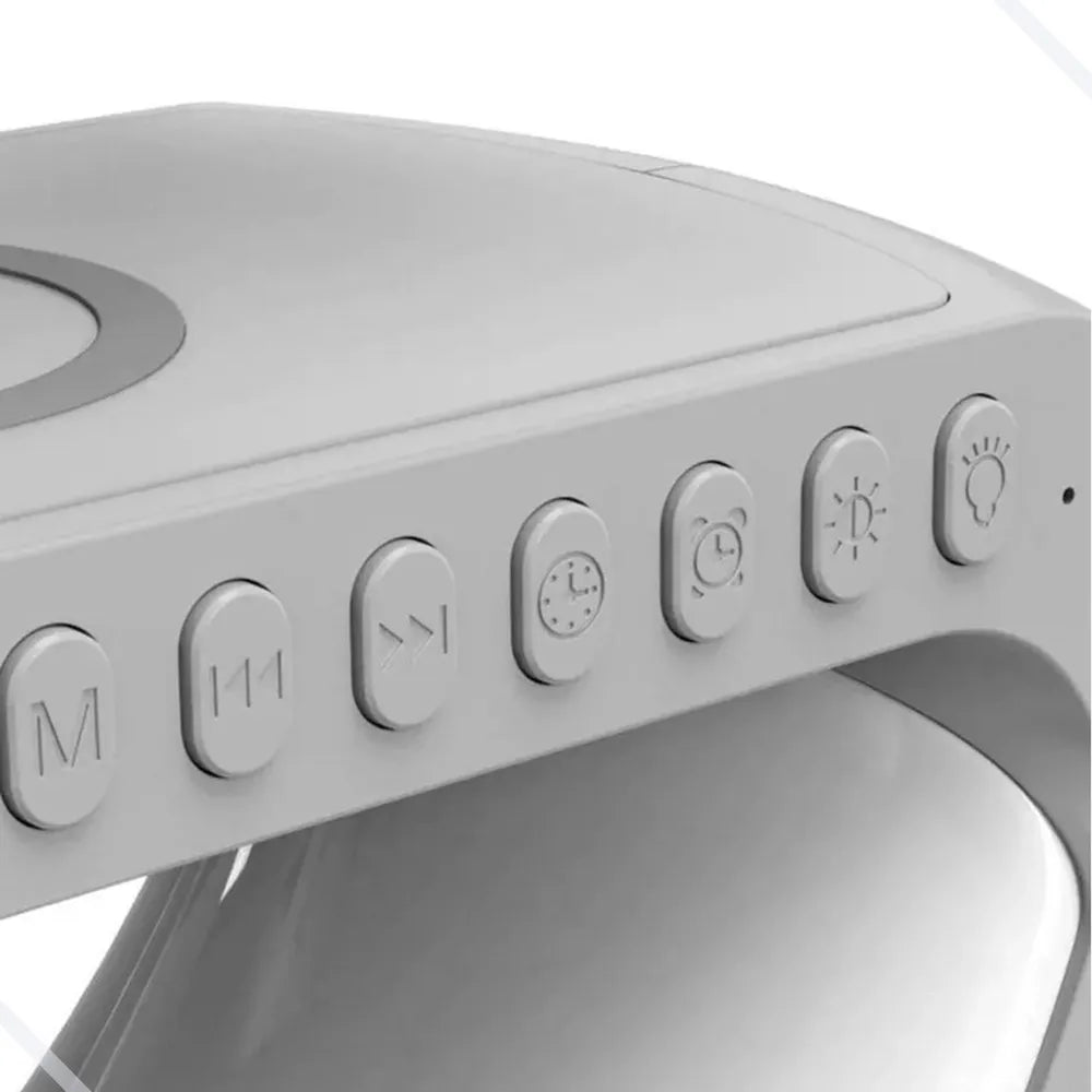 Luminária de Cabeceira Multifuncional 4 em 1 - Luz LED, Carregador USB e Controle Remoto