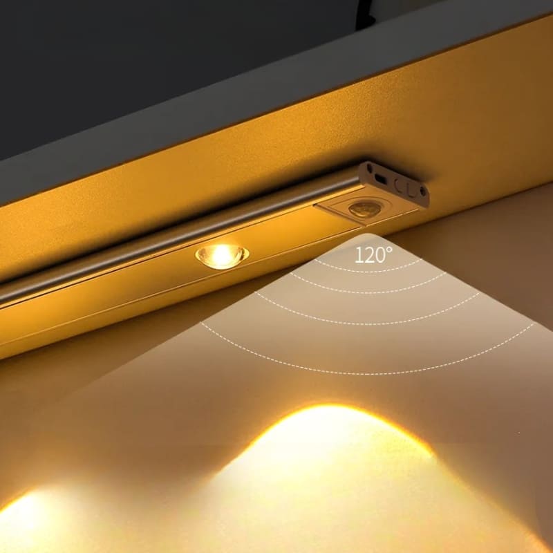 Luminária de LED Magnética com Sensor de Movimento para Iluminação Automática