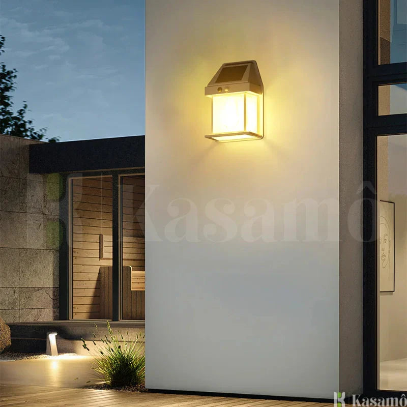 Luminária de Led Solar Inteligente à Prova d'Água - Iluminação Ecológica para Exteriores