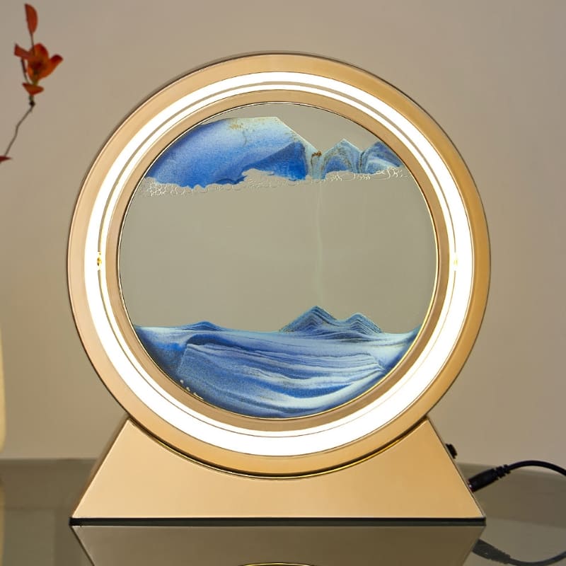 Luminária de Mesa Abajur Ampulheta LED Decorativa