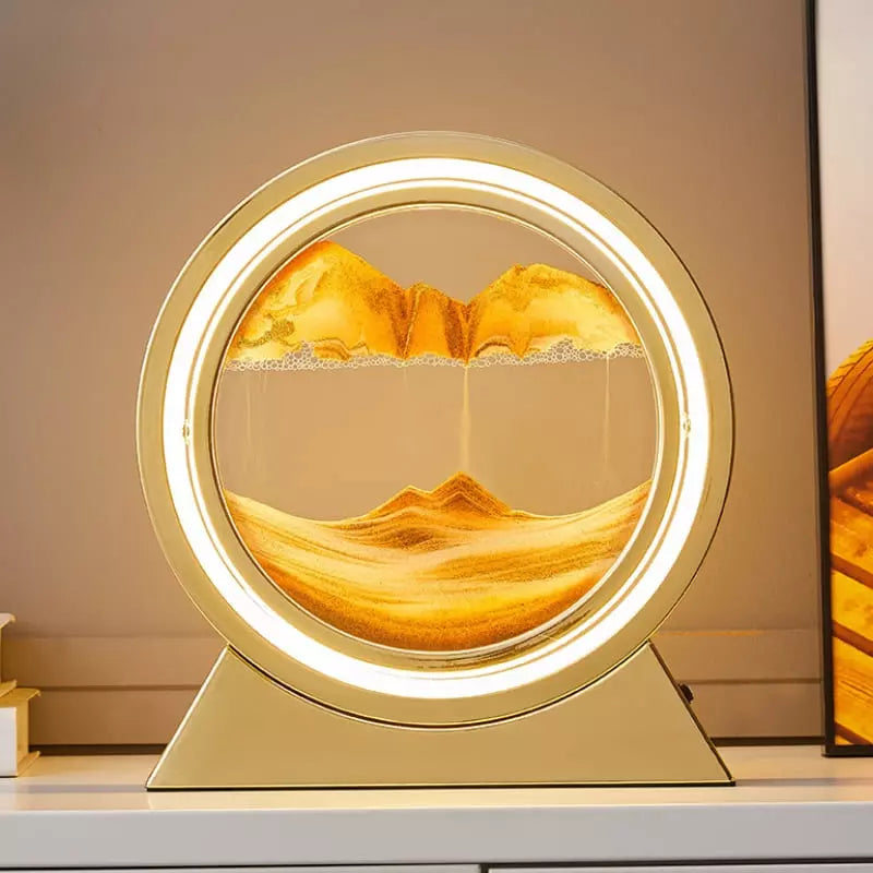 Luminária de Mesa Abajur Ampulheta LED Decorativa