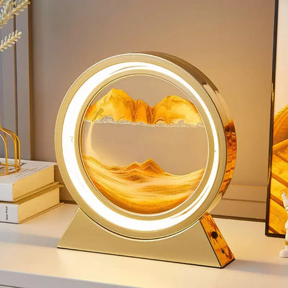 Luminária de Mesa Abajur Ampulheta LED Decorativa