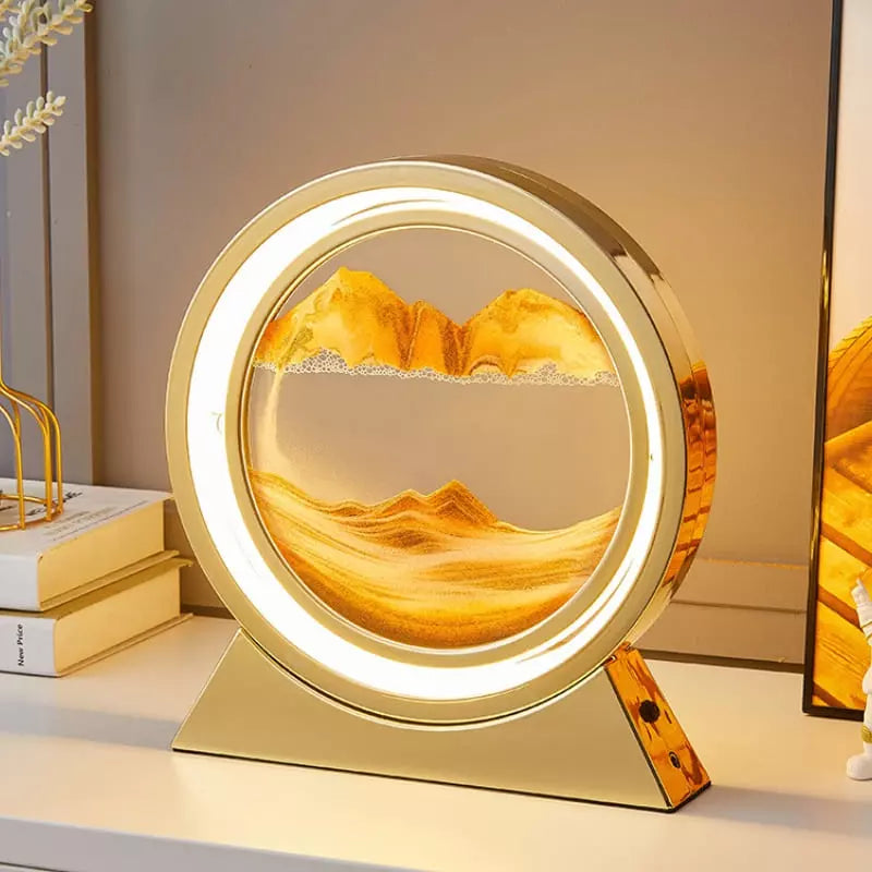 Luminária de Mesa Abajur Ampulheta LED Decorativa