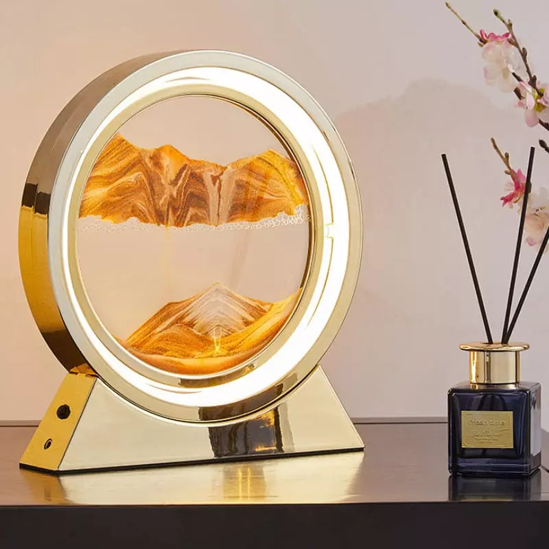 Luminária de Mesa Abajur Ampulheta LED Decorativa