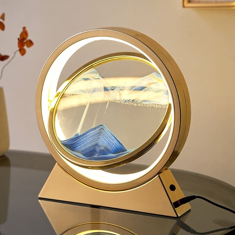Luminária de Mesa Abajur Ampulheta LED Decorativa