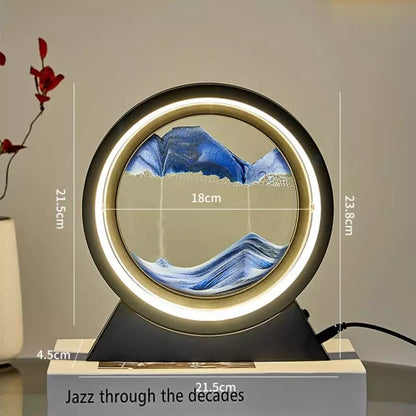 Luminária de Mesa Abajur Ampulheta LED Decorativa