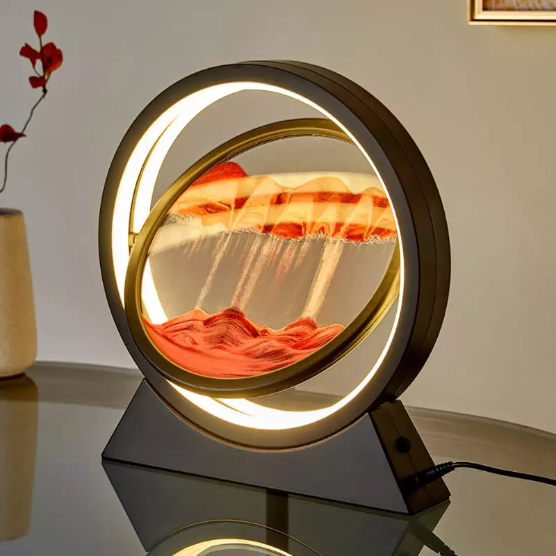 Luminária de Mesa Abajur Ampulheta LED Decorativa