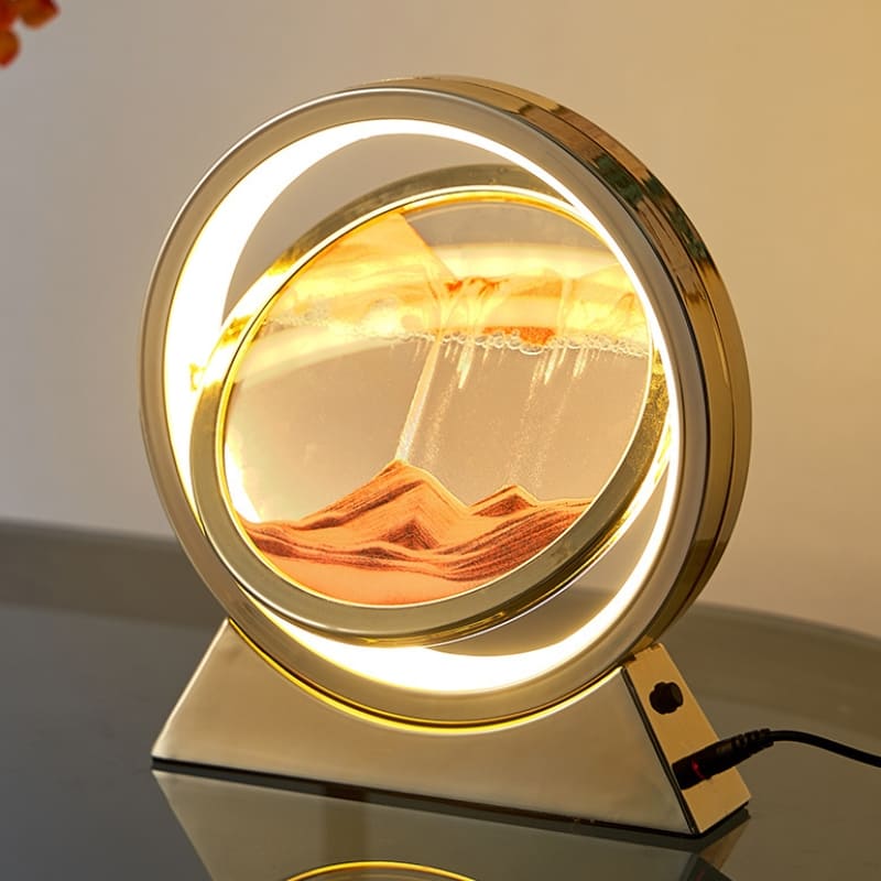 Luminária de Mesa Abajur Ampulheta LED Decorativa