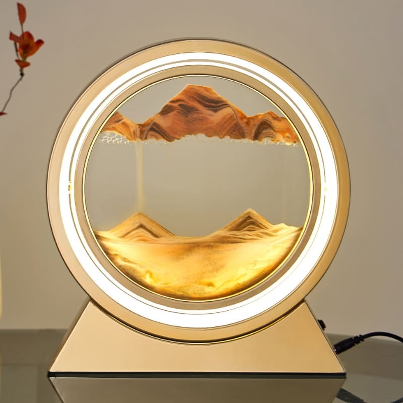 Luminária de Mesa Abajur Ampulheta LED Decorativa