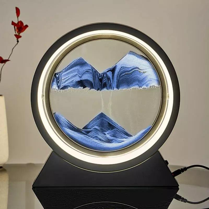 Luminária de Mesa Abajur Ampulheta LED Decorativa