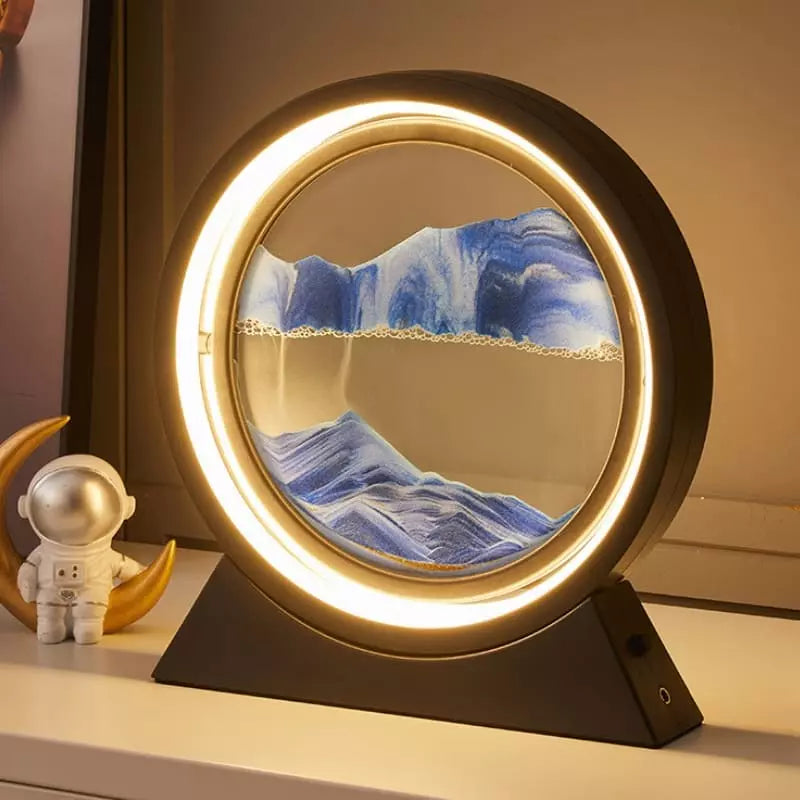 Luminária de Mesa Abajur Ampulheta LED Decorativa