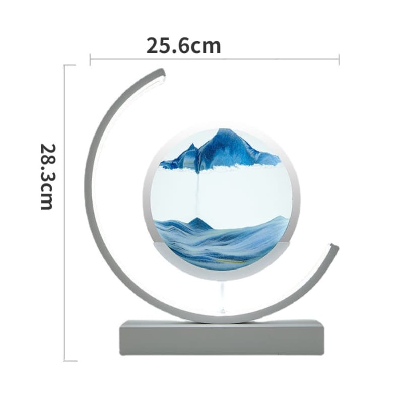 Luminária de Mesa Ampulheta LED Decorativa para Escritório e Sala