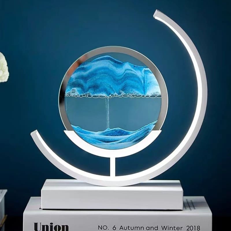 Luminária de Mesa Ampulheta LED Decorativa para Escritório e Sala