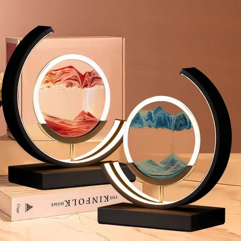 Luminária de Mesa Ampulheta LED Decorativa para Escritório e Sala