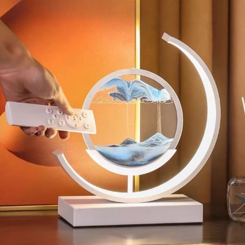 Luminária de Mesa Ampulheta LED Decorativa para Escritório e Sala