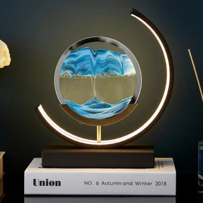 Luminária de Mesa Ampulheta LED Decorativa para Escritório e Sala