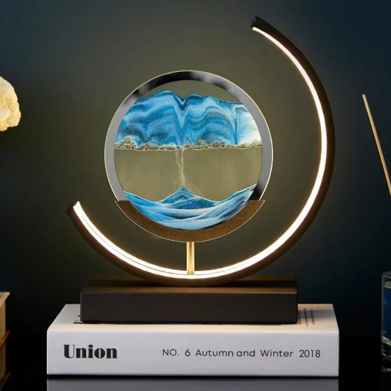 Luminária de Mesa Ampulheta LED Decorativa para Escritório e Sala