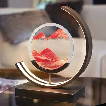 Luminária de Mesa Ampulheta LED Decorativa para Escritório e Sala