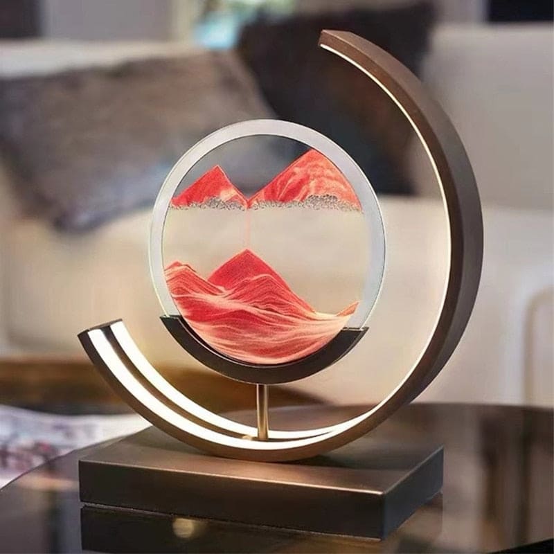 Luminária de Mesa Ampulheta LED Decorativa para Escritório e Sala