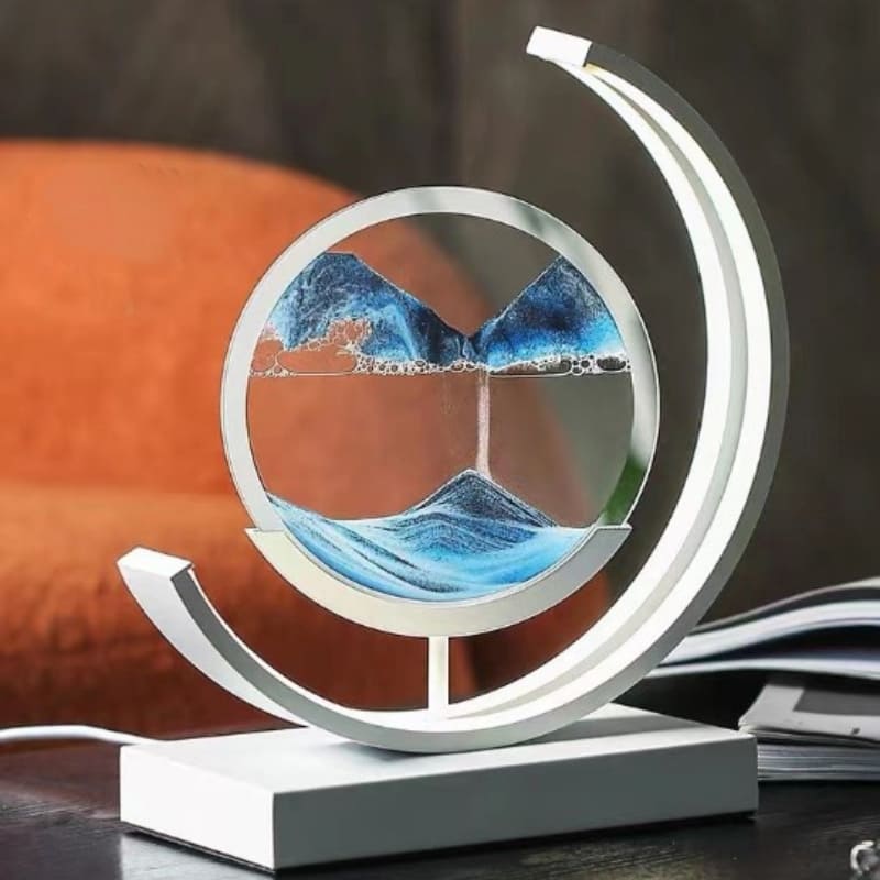 Luminária de Mesa Ampulheta LED Decorativa para Escritório e Sala