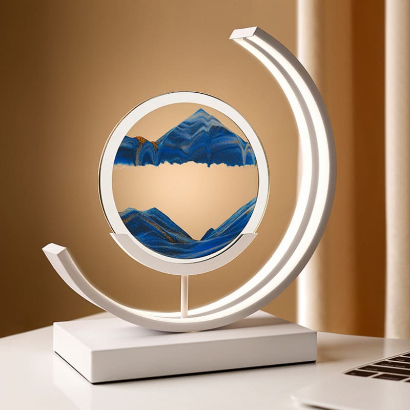 Luminária de Mesa Ampulheta LED Decorativa para Escritório e Sala