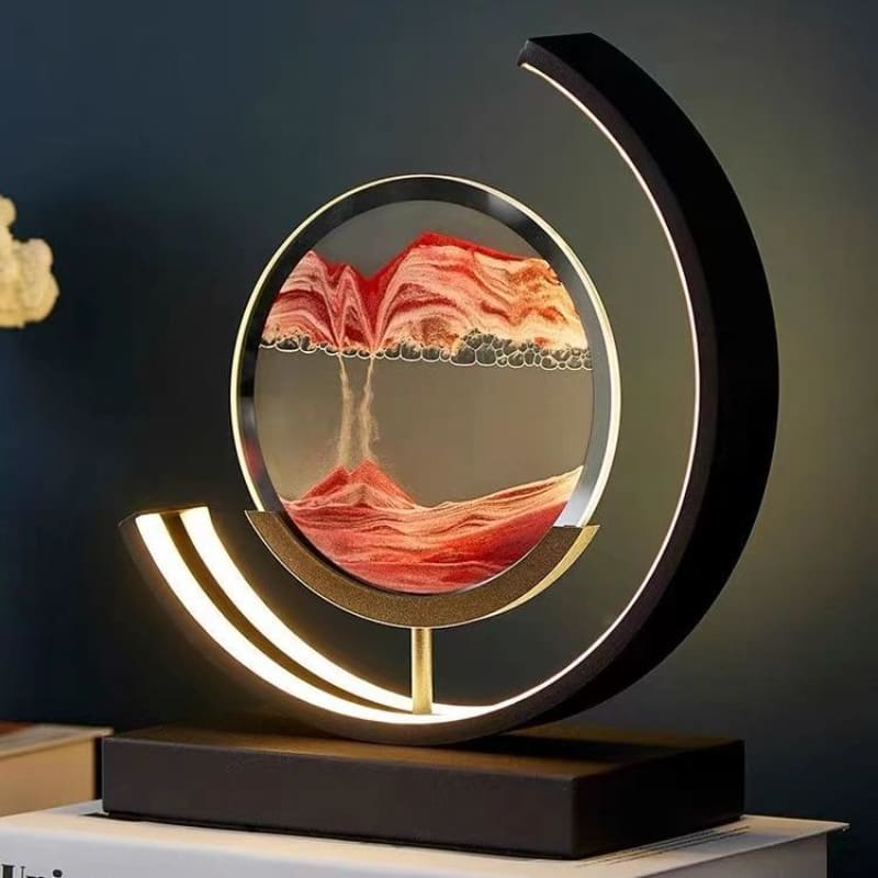 Luminária de Mesa Ampulheta LED Decorativa para Escritório e Sala