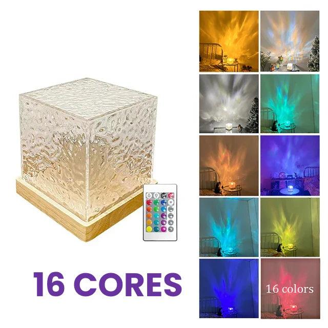 Luminária de Mesa Aurora Boreal LED - Iluminação Decorativa Moderna