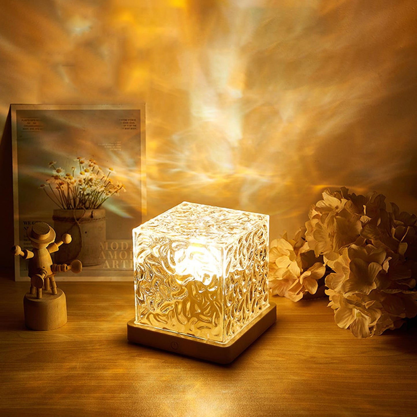Luminária de Mesa Aurora Boreal LED - Iluminação Decorativa Moderna