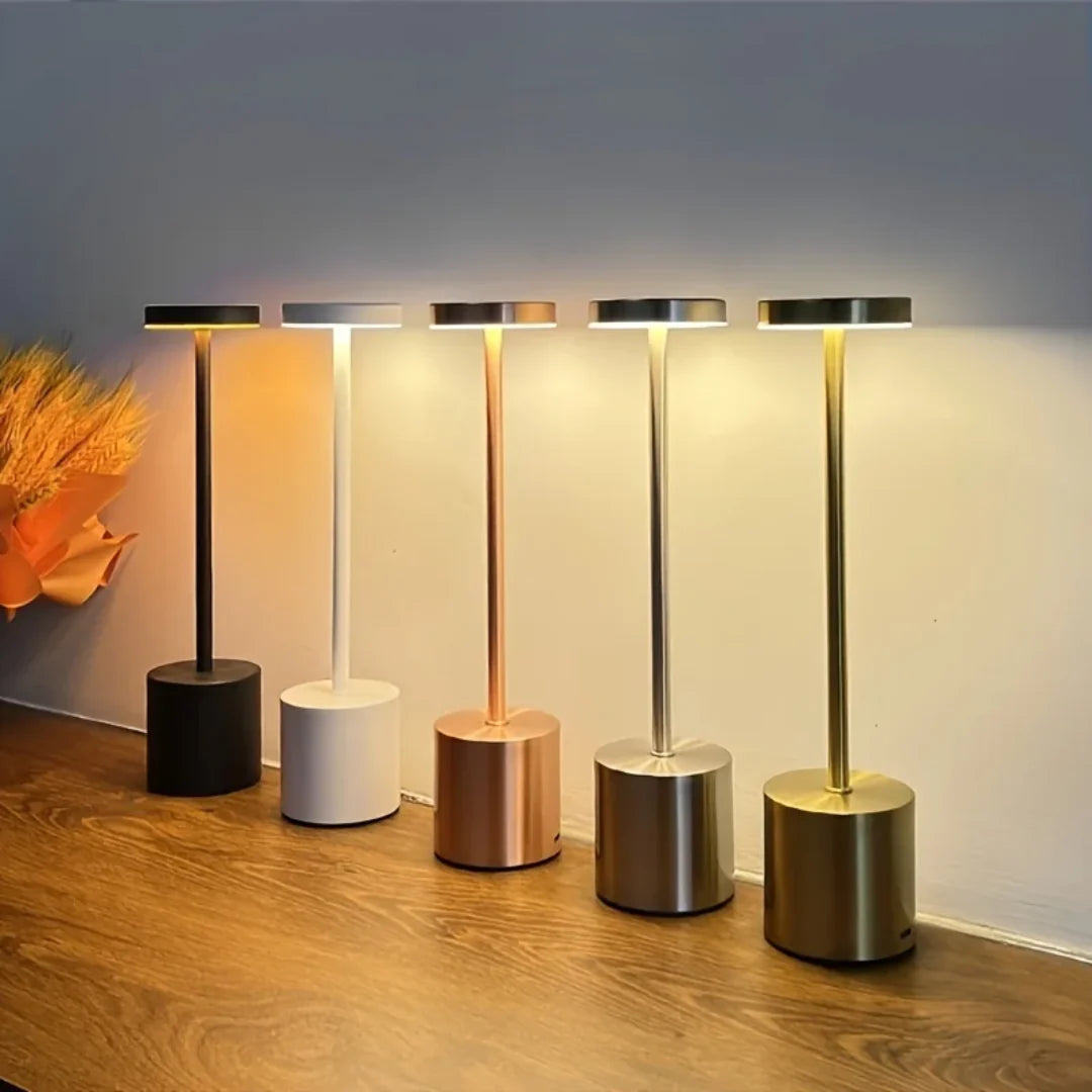Luminária de Mesa Decorativa Recarregável Sem Fio - Iluminação Moderna