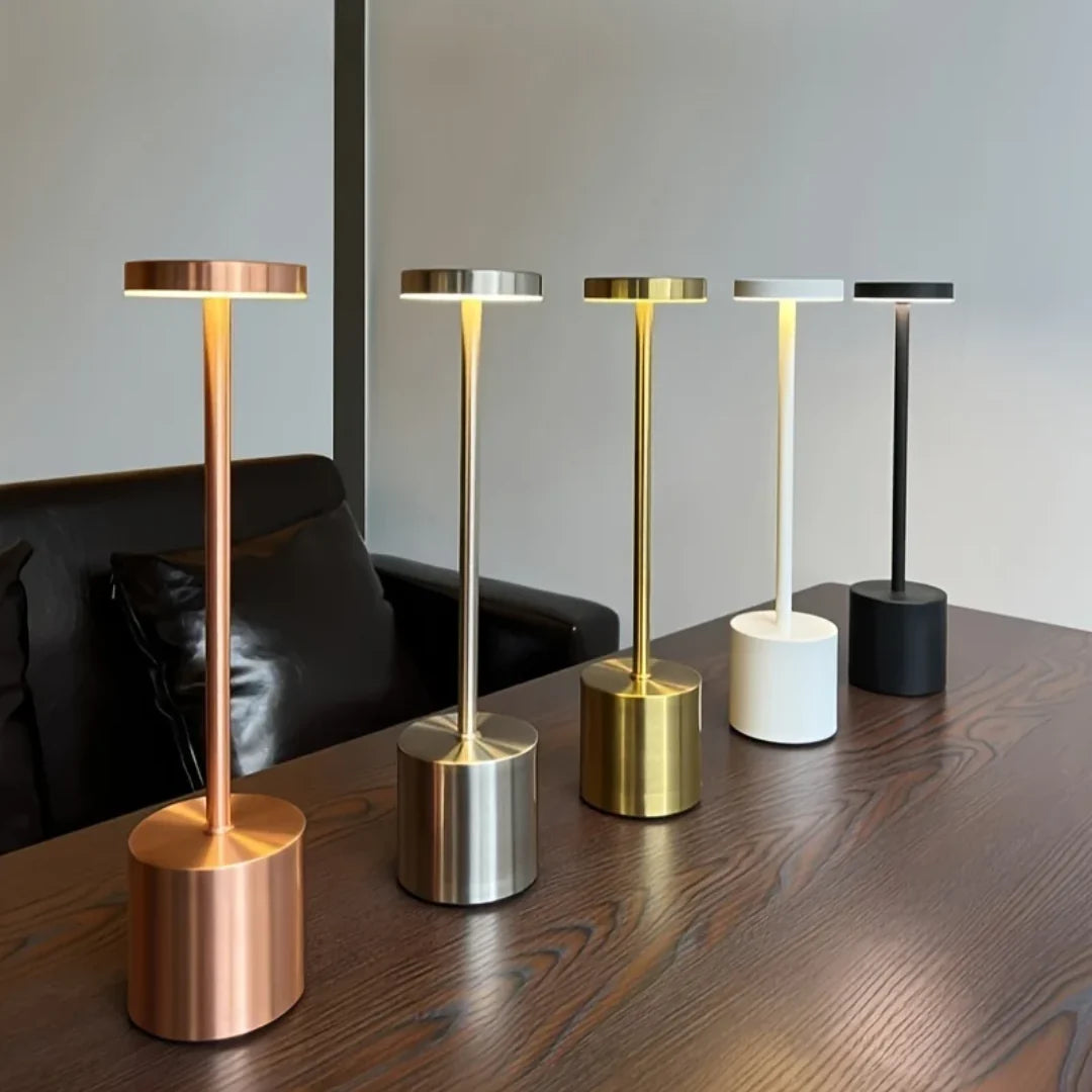 Luminária de Mesa Decorativa Recarregável Sem Fio - Iluminação Moderna