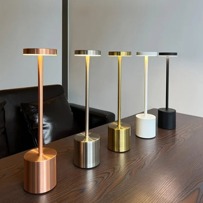 Luminária de Mesa Decorativa Recarregável Sem Fio - Iluminação Moderna