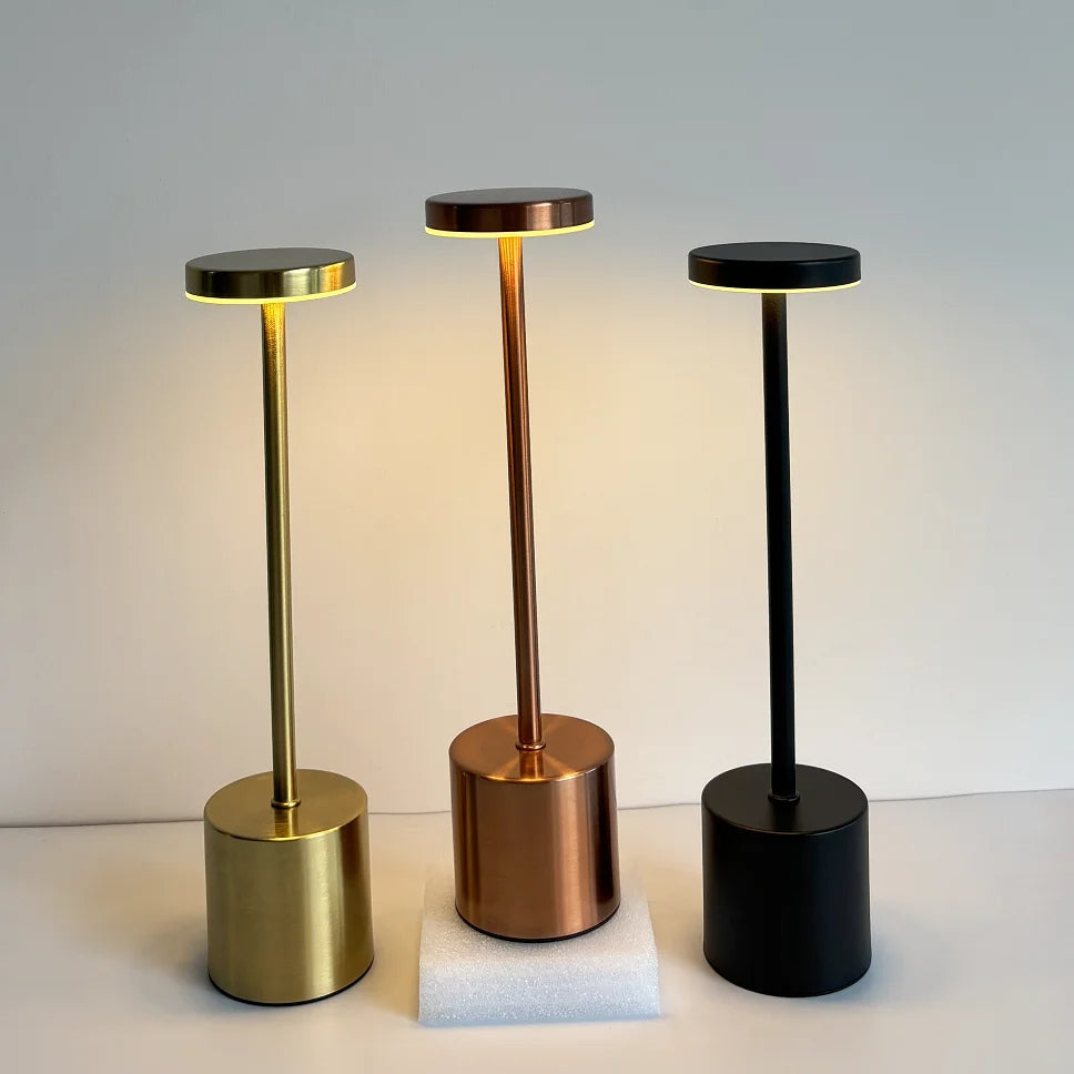Luminária de Mesa Decorativa Recarregável Sem Fio - Iluminação Moderna
