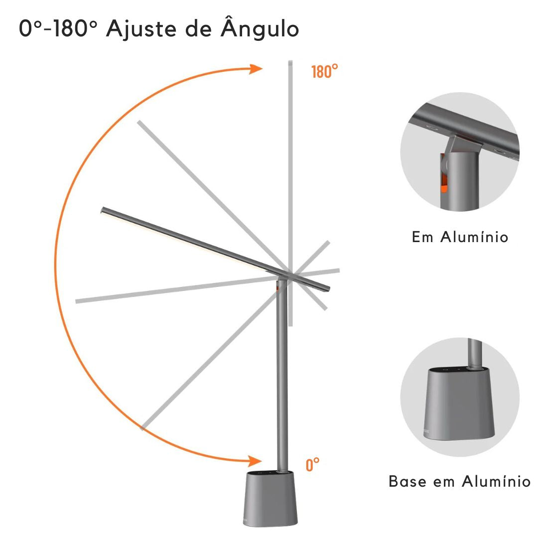Luminária de Mesa Inteligente com Ajuste Automático de Luz - Baseus