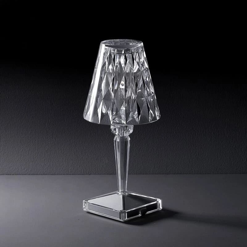 Luminária de Mesa LED Diamante USB 3 em 1 Sem Fio - Iluminação Moderna e Portátil