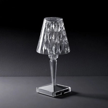 Luminária de Mesa LED Diamante USB 3 em 1 Sem Fio - Iluminação Moderna e Portátil